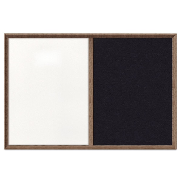 Enclosed Corkboard, 1 Door, 48"x36", 4" Fra, UV3423-BRONZE-DBURGU